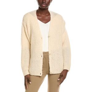 Weekend Max Mara Womens  Arduino Wool-Blend Cardigan, White